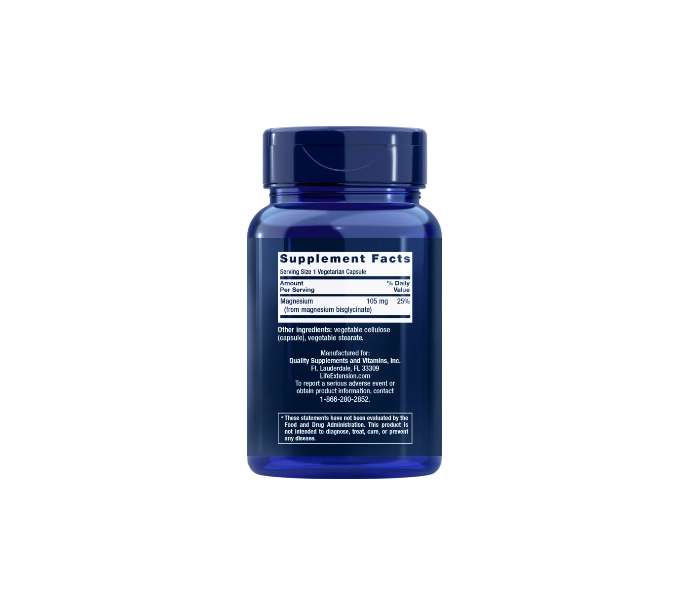 Life Extension - Magnesium Glycinate - 90 kapsler