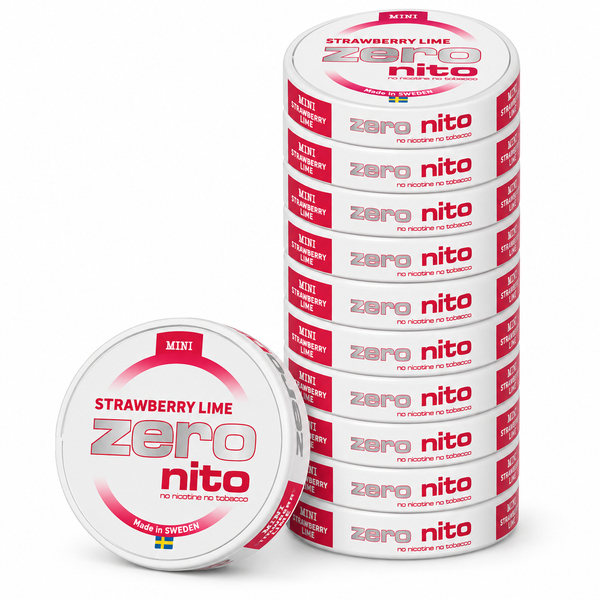 Zeronito Strawberry Lime Mini – Nikotinfrie poser 10-pk