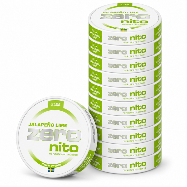 Zeronito Jalapeño Lime Slim – Nikotinfrie poser 10-pk