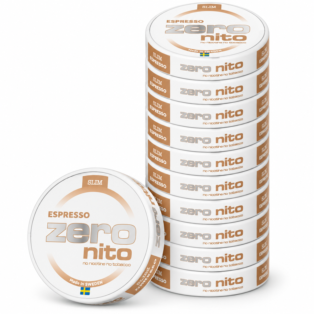 Zeronito Espresso Slim – Nikotinfrie poser 10-pk