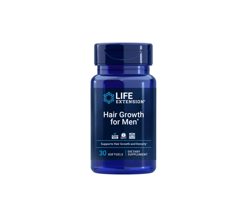 Life Extension Hair Growth for Men kosttilskudd for menn 30 softgels