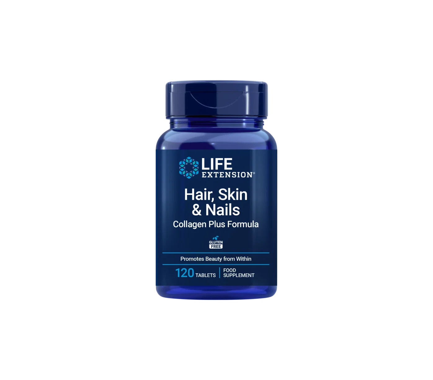 Life Extension Hair Skin & Nails Collagen Plus kosttilskudd 120 tabletter