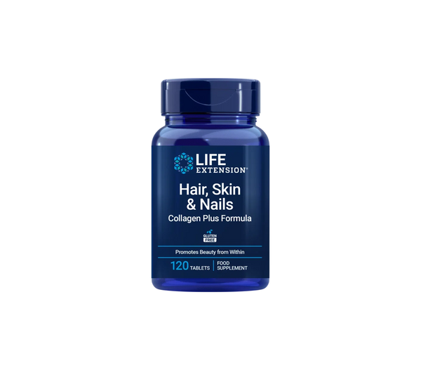 Life Extension Hair Skin & Nails Collagen Plus kosttilskudd 120 tabletter